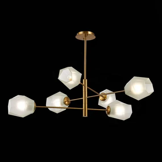 EVOLUCE SLE205202-06 Светильник потолочный Латунь/Белый E27 6*60W, изображение 5