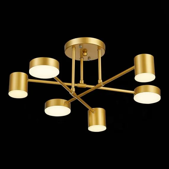 EVOLUCE SLE201022-06 Светильник потолочный Золотистый/Золотистый LED 6*7W 4000K, изображение 6