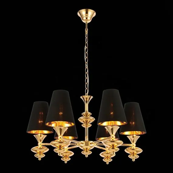 EVOLUCE SL1137.203.06 Светильник подвесной Французское золото/Черный E14 6*40W, изображение 3