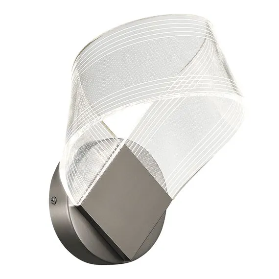 ST LUCE SL6235.101.04 Светильник настенный ST-Luce Никель/Прозрачный LED 1*4W 4000K