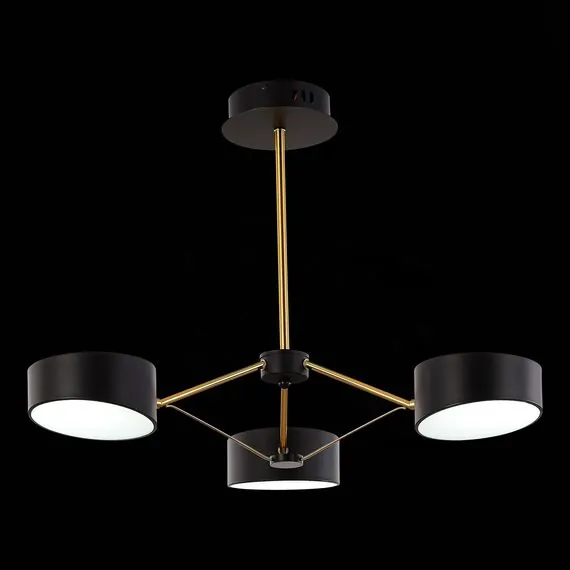 EVOLUCE SLE6005-402-03 Светильник потолочный Черный, Золотистый/Черный LED 3*10W, изображение 6