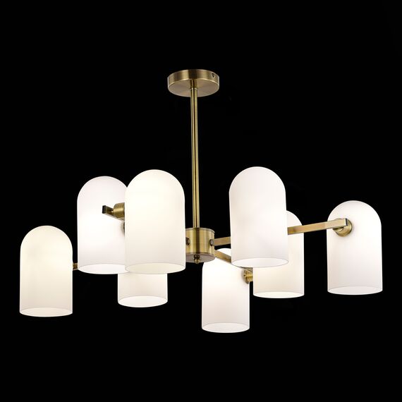 EVOLUCE SLE1047-302-08 Светильник потолочный Бронза/Молочно-белый E14 8*40W, изображение 4