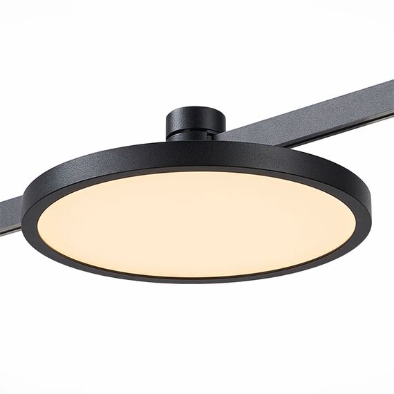 ST LUCE ST818.406.12 Магнитный трековый светильник FARM Черный LED 1*10W 3000K 500Lm Ra80 120 IP20 D168xH54
