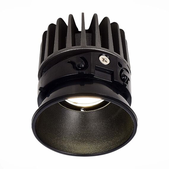 ST LUCE ST851.438.12 Светодиодный модуль Черный LED 1*12W 3000K 960Lm Ra>90 36° IP20 D69xH85 220-240V