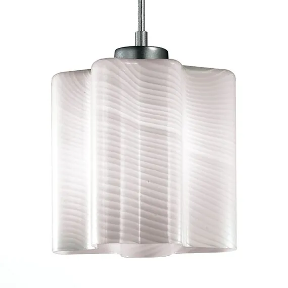 ST LUCE SL117.503.01 Светильник подвесной ST-Luce Серебристый/Белый с полосками E27 1*60W