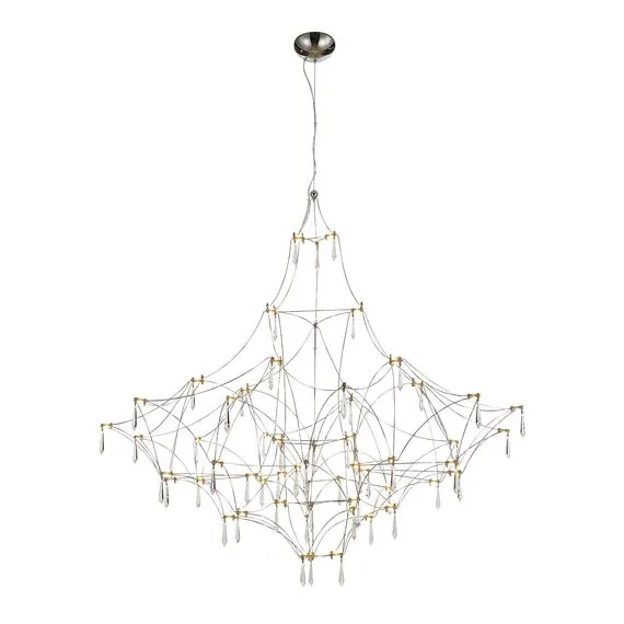 ST LUCE SL6601.113.114 Светильник подвесной ST-Luce Хром/Прозрачный LED 114*0,5W 3000K