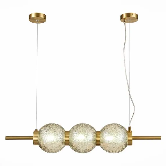 ST LUCE SL1155.313.03 Светильник подвесной ST-Luce Латунь/Коньячный E14 3*40W