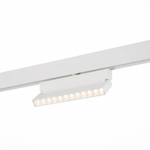 ST LUCE ST362.536.12 Магнитный трековый светильник белый LED 1*12W 3000K 1 009Lm Ra>80 36° IP20 L219xW22xH13