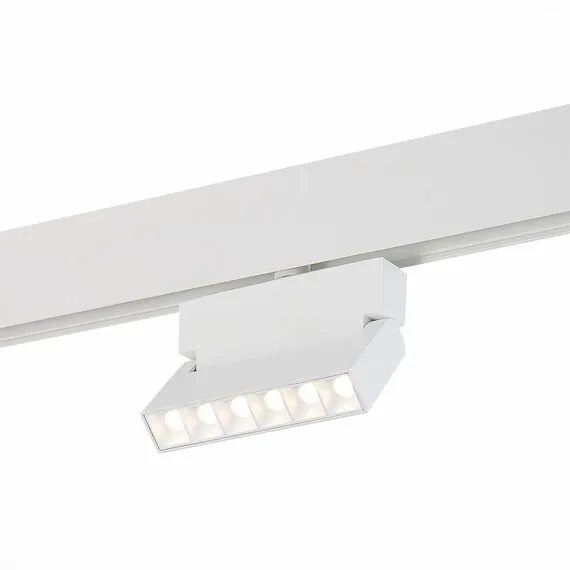 ST LUCE ST362.546.06 Магнитный трековый светильник белый LED 1*6W 4000K 532Lm Ra>80 36° IP20 L120xW22xH134 4