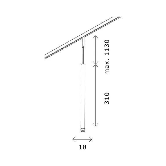 ST LUCE ST672.443.03 Магнитный трековый светильник Черный LED 1*3W 4000K 100Lm Ra>90 36° IP20 D18xH310 24V, изображение 12