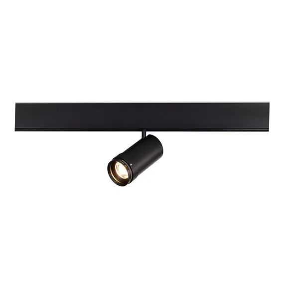 ST LUCE ST357.436.12 Магнитный трековый светильник ZOOM Черный LED 1*12W 3000K Lm Ra90 10-55° IP20 D50xH160