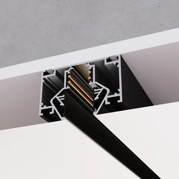 ST LUCE ST047.439.00 Шинопровод 48 под натяжной потолок  ST-Luce Черный Длина 3 000мм, изображение 4