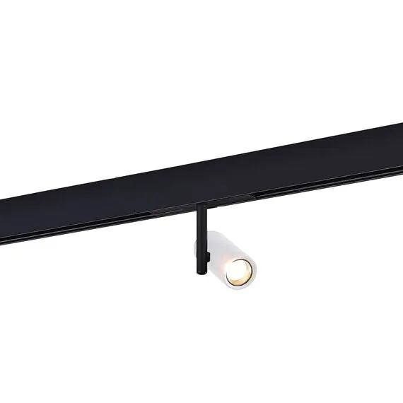 ST LUCE ST808.536.08 Магнитный трековый светильник Белый LED 1*8W 3000K 550Lm Ra>90 36° IP20 D42xH135 48VV