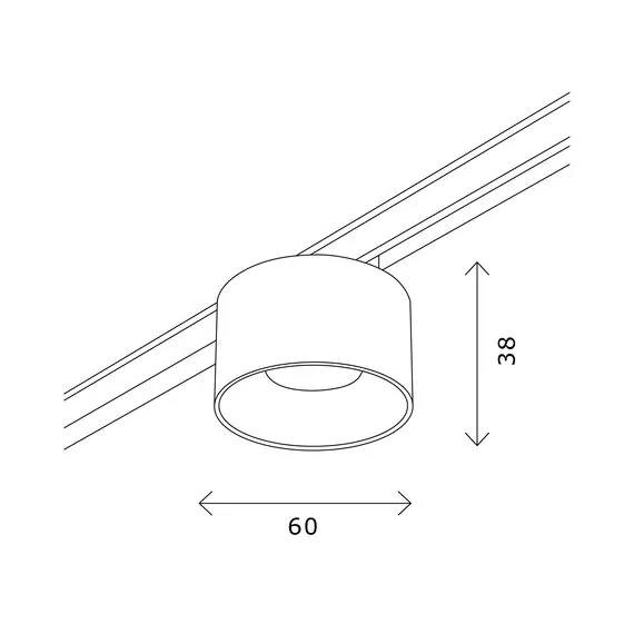 ST LUCE ST669.336.05 Магнитный трековый светильник Латунь LED 1*5W 3000K 350Lm Ra>90 36° IP20 D60xH38 24V, изображение 4