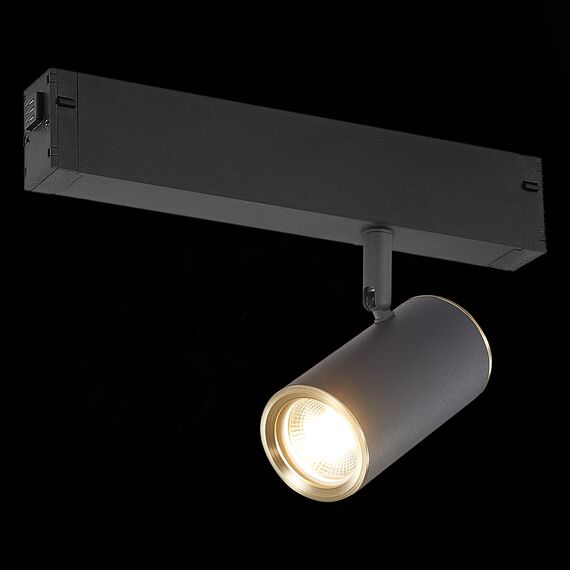 ST LUCE ST504.436.01 Светильник трековый Черный GU10 1*50W  IP20 L104xW54xH111 180-240V Без ламп, изображение 3