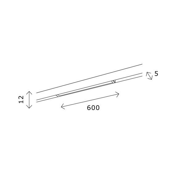 ST LUCE ST667.446.10 Магнитный трековый светильник Черный LED 1*10W 4000K 710Lm Ra>80 100 IP20 L600xW5xH12 2, изображение 4