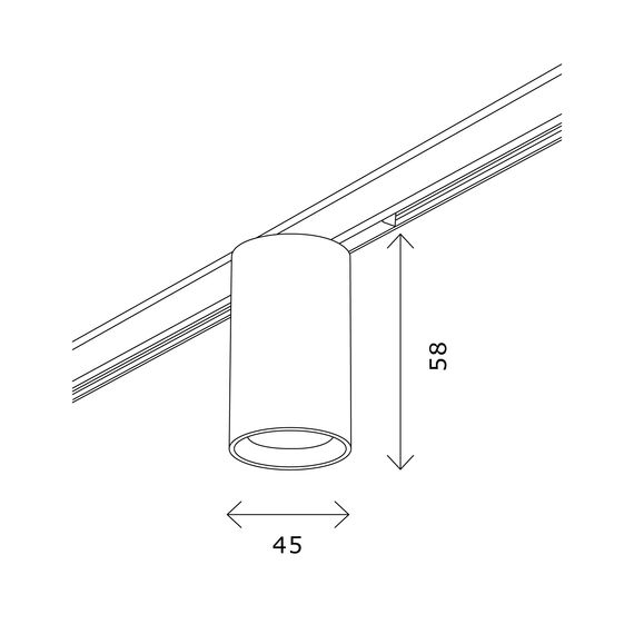 ST LUCE ST671.446.09 Магнитный трековый светильник Черный LED 1*9W 4000K 500Lm Ra>90 36° IP20 D45xH63 24V, изображение 6