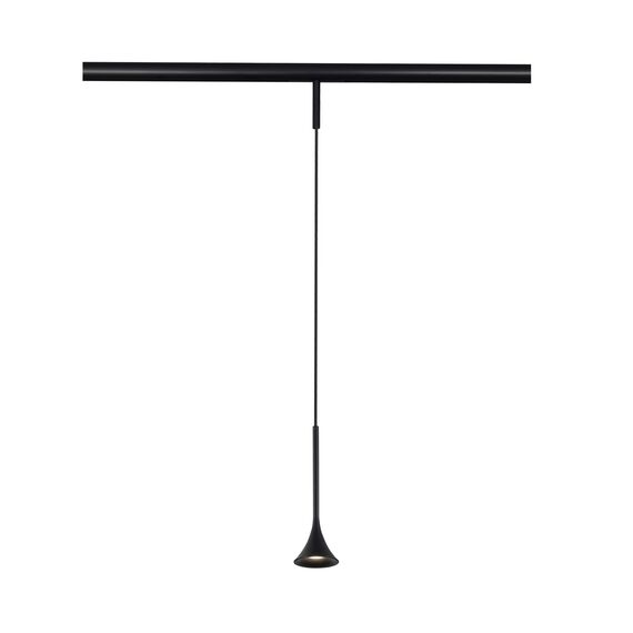 ST LUCE ST688.446.05 Магнитный трековый светильник Черный LED 1*5W 4000K Lm Ra>90  IP20 D70xH225 24V