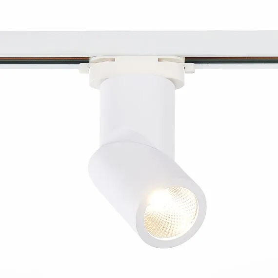 ST LUCE ST650.536.10 Светильник трековый Белый LED 1*10W 3000K 800Lm Ra>90 38° IP20 D60xH190 165-265V