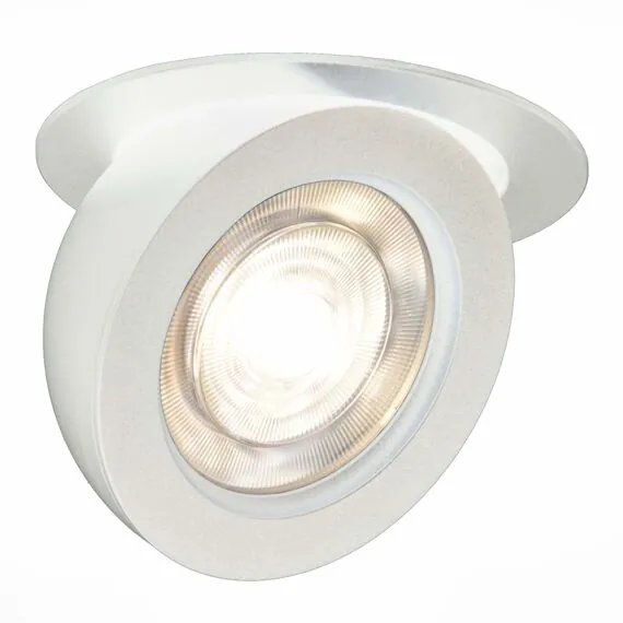 ST LUCE ST654.538.10 Светильник встраиваемый. Белый LED 1*10W 3000K 850Lm Ra>90 38° IP20 D109xH60 180-240V