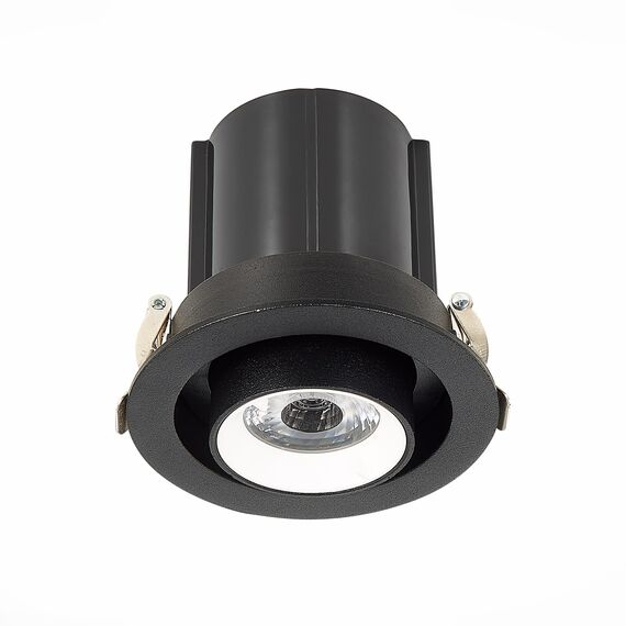 ST LUCE ST702.448.12 Светильник встраиваемый. Черный LED 1*12W 4000K 900Lm Ra80 24° IP20 D90xH92 180-240V, изображение 5