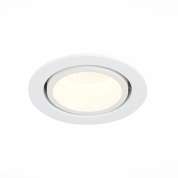 ST LUCE ST705.538.10 Светильник встраиваемый. Белый LED 1*10W 3000K 750Lm Ra>90 38° IP20 D102xH85 170-240V, изображение 2