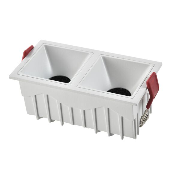 ST LUCE ST757.538.20 Светильник встраиваемый. Белый LED 2*10W 60° IP20 L65xW126xH52 85-265V В комплекте