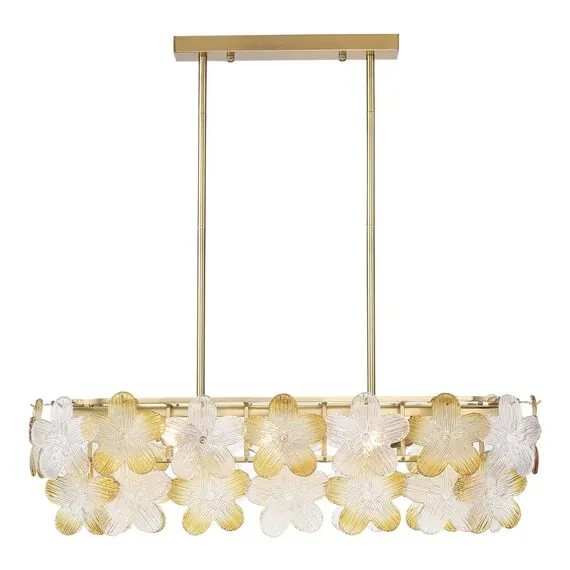 ST LUCE SL6240.203.08 Светильник подвесной ST-Luce золотистый/Прозрачный, январный E14 8*60W, изображение 3