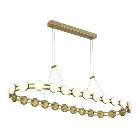 ST LUCE SL6610.203.26 Светильник подвесной ST-Luce золотистый/белый LED 1*50W 4000K, изображение 4