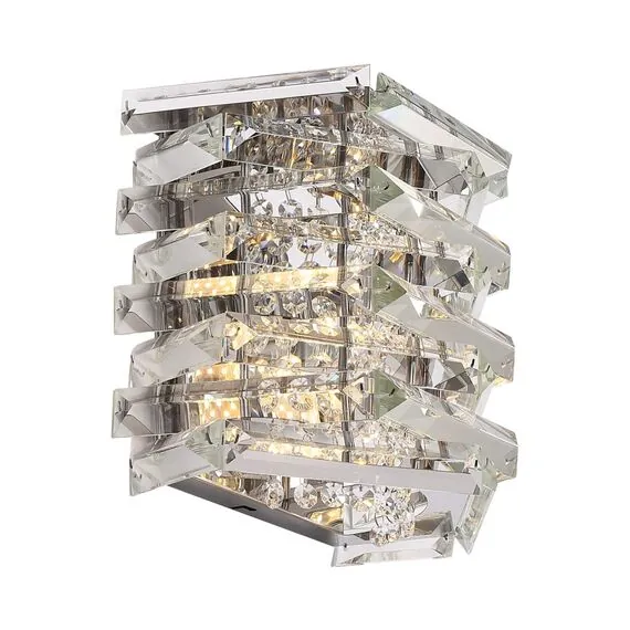 ST LUCE SL6137.101.02 Светильник настенный ST-Luce никель/прозрачный E14 2*40W, изображение 3