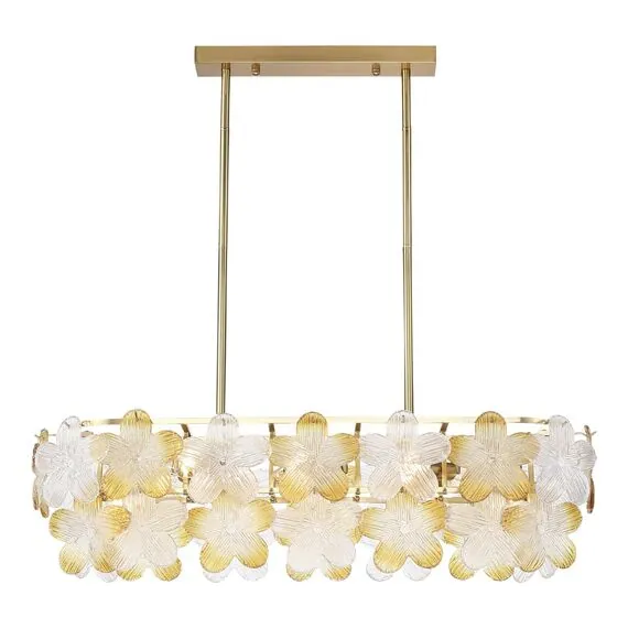 ST LUCE SL6240.203.08 Светильник подвесной ST-Luce золотистый/Прозрачный, январный E14 8*60W