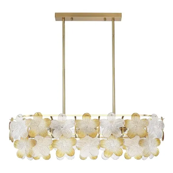 ST LUCE SL6240.203.08 Светильник подвесной ST-Luce золотистый/Прозрачный, январный E14 8*60W, изображение 2