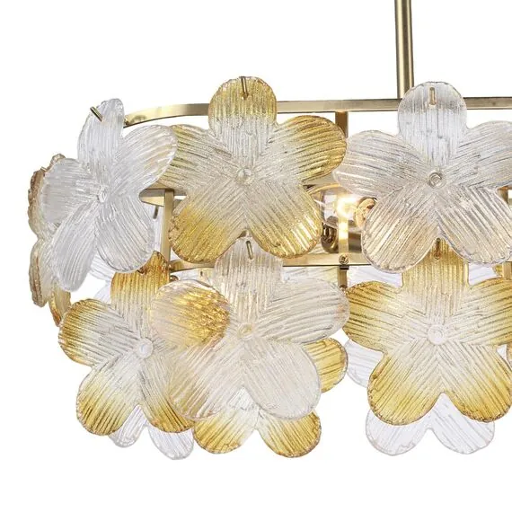 ST LUCE SL6240.203.08 Светильник подвесной ST-Luce золотистый/Прозрачный, январный E14 8*60W, изображение 5