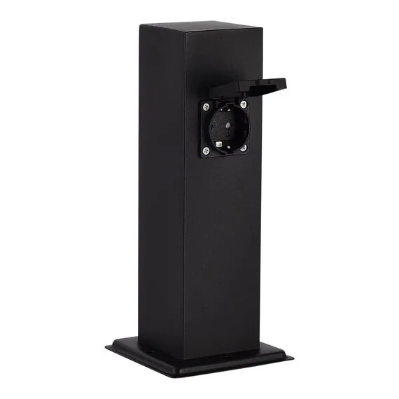 ST LUCE SL9012.405.00 Столб уличный 2 розетки ST-Luce черный - -*15W