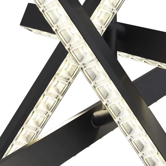 ST LUCE SL1018.413.04 Светильник подвесной ST-Luce черный/прозрачный LED 4*43W 4000K, изображение 5