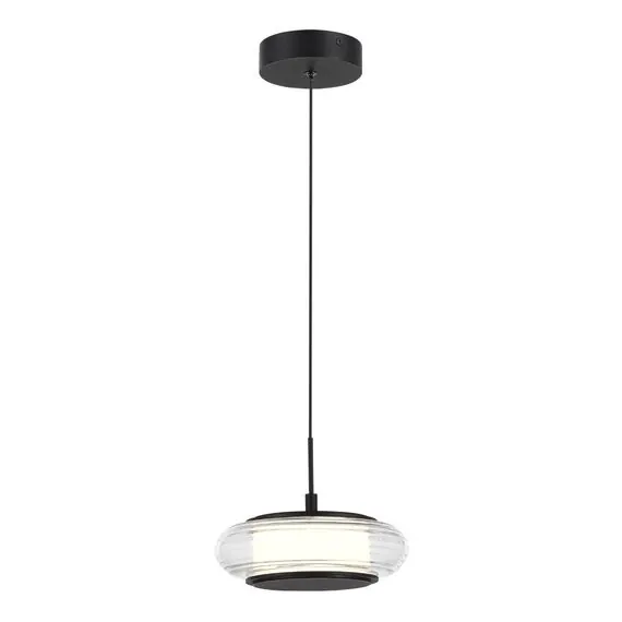 ST LUCE SL6239.403.01 Светильник подвесной ST-Luce черный/прозрачный LED 1*7W 3000K