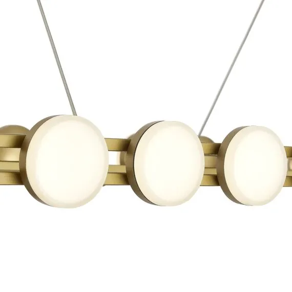 ST LUCE SL6610.203.26 Светильник подвесной ST-Luce золотистый/белый LED 1*50W 4000K, изображение 5