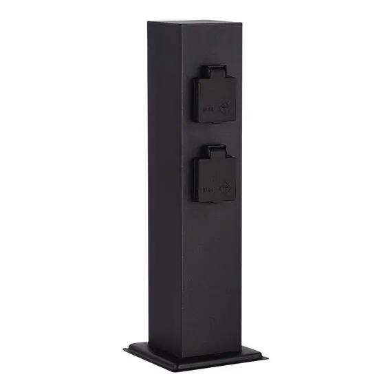 ST LUCE SL9012.415.00 Столб уличный 4 розетки ST-Luce черный - -*15W, изображение 2