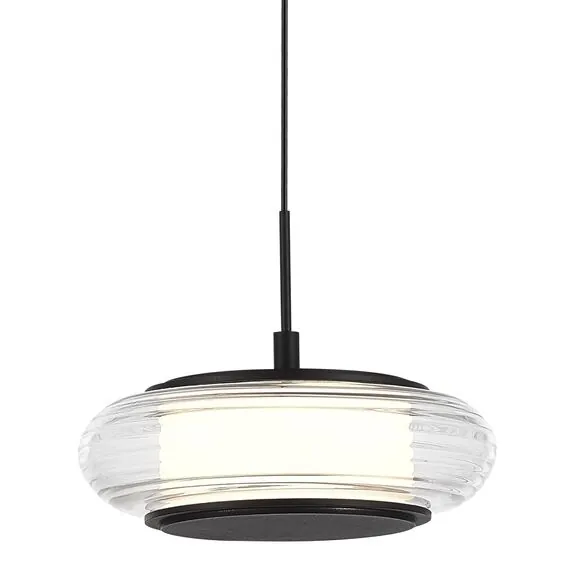 ST LUCE SL6239.403.01 Светильник подвесной ST-Luce черный/прозрачный LED 1*7W 3000K, изображение 3