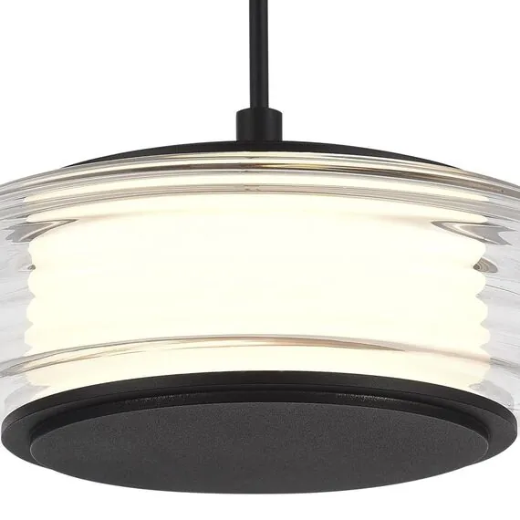 ST LUCE SL6239.403.01 Светильник подвесной ST-Luce черный/прозрачный LED 1*7W 3000K, изображение 4