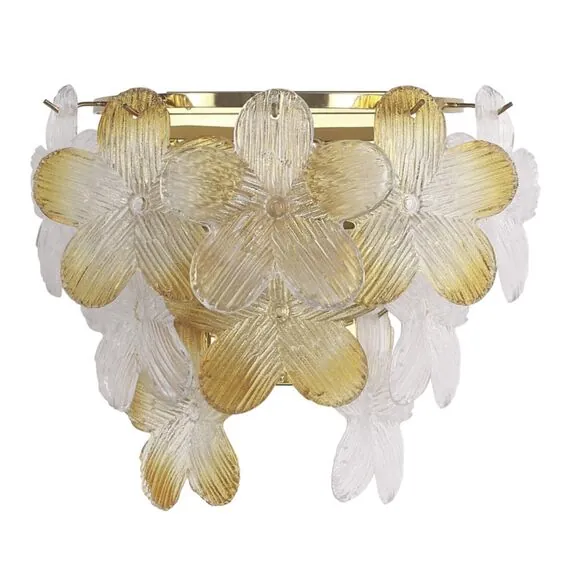 ST LUCE SL6240.201.02 Светильник настенный ST-Luce золотистый/Прозрачный, январный E14 2*60W, изображение 2
