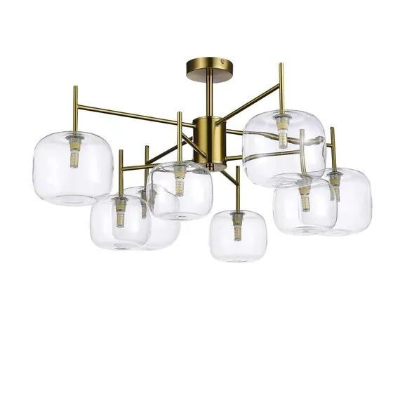 ST LUCE SL1049.302.08 Люстра потолочная Латунь/Прозрачный G9 8*5W, изображение 2