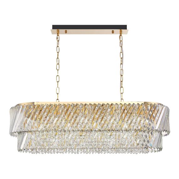 ST LUCE SL6138.303.14 Светильник подвесной ST-Luce латунь/прозрачный E14 14*40W