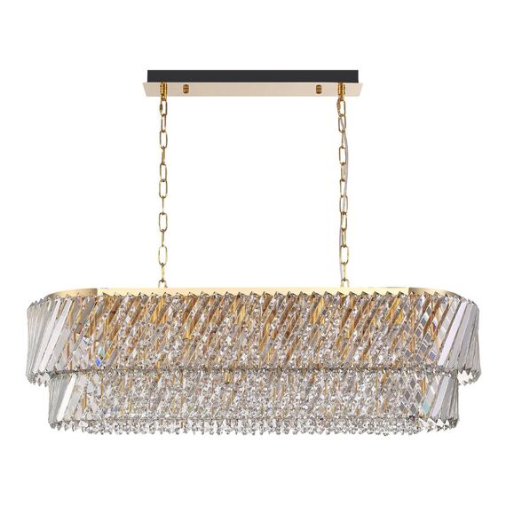 ST LUCE SL6138.303.14 Светильник подвесной ST-Luce латунь/прозрачный E14 14*40W, изображение 2