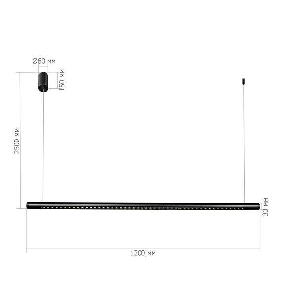 ST LUCE SL6238.413.01 Светильник подвесной ST-Luce черный/черный,латунь LED 1*28W 4000K, изображение 6