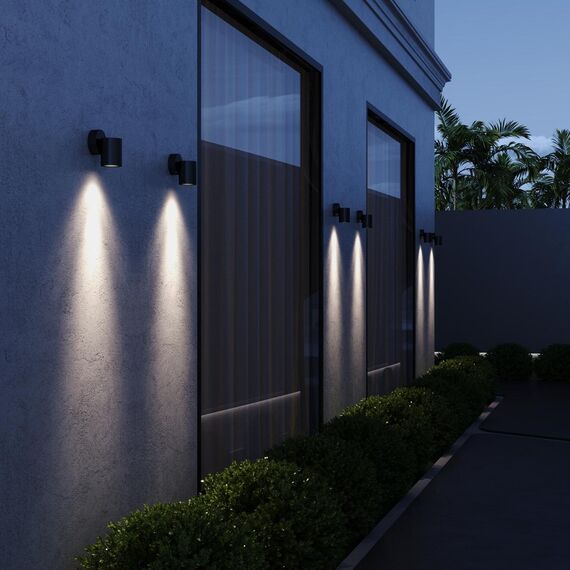 ST LUCE SL9008.701.02 Светильник уличный настенный ST-Luce серый/белый GU10 2*50W, изображение 6