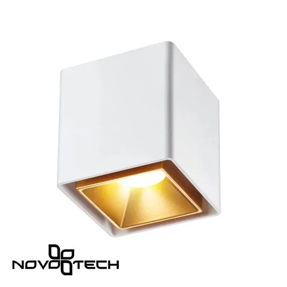 NOVOTECH 358488 OVER NT20 234 белый/золото Светильник накладной IP20 LED 4000K 10W 220V RECTE, изображение 4