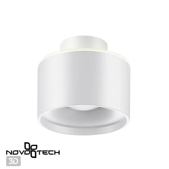 NOVOTECH 358970 OVER NT22 202 белый Светильник накладной с переключ. цв. температуры IP20 LED 3000К\4000К\6000К 12W вниз + 3W вверх 110-265V GIRO, изображение 5