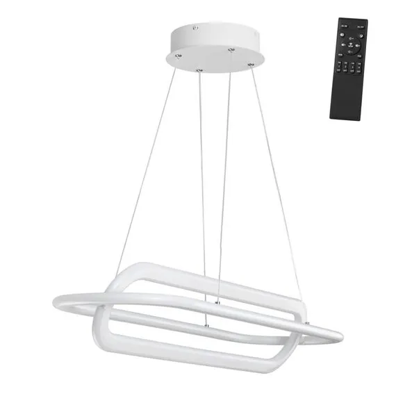 NOVOTECH 359172 OVER NT23 159 белый Светильник подвесной диммируемый, в комплекте пульт ДУ IP20 LED 4000К 116W 220V ONDO