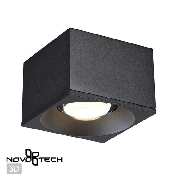 NOVOTECH 358654 OVER NT21 230 черный Светильник накладной светодиодный IP20 LED 4000К 12W 220V PATERA, изображение 5